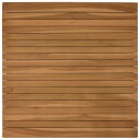 vidaXL Bordplate 70 x 70 x 3,5 cm Torget Massivt Teaktre Naturlig