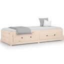 vidaXL Dagseng 75x190 cm 2FT6 Small Single heltre furu