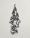 Gant Monogram Print Beach Towel   Grey   100X180