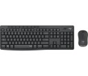 Logitech MK295 Silent - keyboard and mouse set - Russian - graphite - Tastatur & Mussett - Russisk - Svart