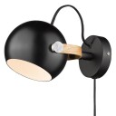 Halo Design DC Vegglampe Ø12 Sort/ Eik