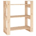 vidaXL Bokhylle/romdeler 80x35x91 cm heltre furu