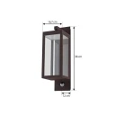 Lucande - Ferdinand LED Utendørs Vegglampe w/Sensor Rust