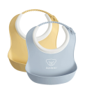 Babybjörn Smekke Baby Small 2 pk. Blek Gul Blå
