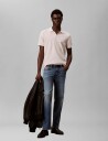 Calvin Klein Jeans Ss Open Collar Casual Pique Polo Cream XL