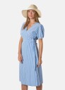 Seaside Marina Seersucker Wrap Dress W