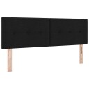  Hodegavl Med Knapper Svart 160 cm Stoff