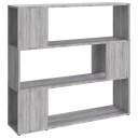 vidaXL Bokhylle/romdeler gr? sonoma 100x24x94 cm
