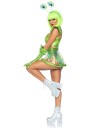 Grønn Alien Babe Kostyme til Dame Strl L