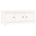 vidaXL Skoskap hvit 110x38x45,5 cm heltre furu