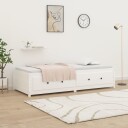 vidaXL Dagseng hvit 90x190 cm 3FT Single heltre furu