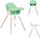 Spisestol 2-i-1 ECOTOYS Grønn