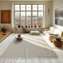 Ryetepper   Sivia Natural Cotton Shaggy off white Størrelse: 240 x 340 cm