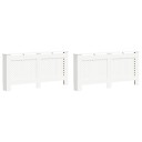  Radiatordeksler 2 stk hvit 172x19x81,5 cm MDF