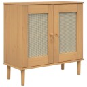 vidaXL Skjenk SENJA rotting utseende brun 80x35x80 cm heltre furu