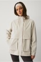 Ellos Studio Jakke WR Short Jacket W Hood Natur