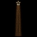 vidaXL Juletrelys 320 LEDs varm hvit 375 cm