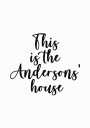 Custom Family Name House Plakat Plakat / 70x100cm