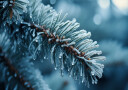 Frost Kissed Pine Plakat Plakat / 30x40cm