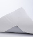 Borås Cotten Konvoluttlaken med H split 160x200 cm   100% bomullssatin   Splitlengde 65 cm   Hvitt laken til topmadras   Borås Cotton Cloud satinlaken