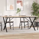  Spisebord X-ramme 180x90x75 cm heltre furu og støpejern 3282700