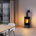 Rais Caro 90 Mocca Med Sideglass Og Ståldør
