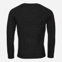 Alan Paine V-Neck Lambswool - Charcoal