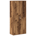  Highboard med hylle Gamle tre 80 x 39 x 178 cm Konstruert tre