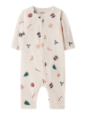 Name It Whitecap Gray Xmas AOP Nbnvismas Ls Nightsuit 86