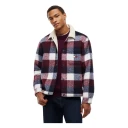 Tommy Jeans Tjm Teddy Collar Brushed Shacket   DARK NIGHT NAVY   BUFFALO CHECK   XL