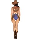 Playful Cowboy Sexy Cowgirl Kostyme til Dame Medium