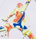 Jordan T skjorte   Splash Maling   Hvit m. Trykk   Jordan   8 10 år 128 140   T skjorte Blå Gul