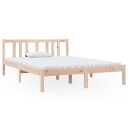 vidaXL Sengeramme heltre 135x190 cm 4FT6 Double