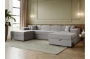 Bizantine Sovesofa Dobbel Divan 4 Seter   Hvit/Sort