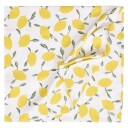 Bordduk 90x90 Limone   Hvit gul Hvit