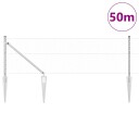  Gjerde med innlegg. sølv 0.6 x 50 m PVC belagt stål