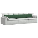  Sofaputer 2 pcs Mørkegrønn 200 x 40 cm Corduroy stoff