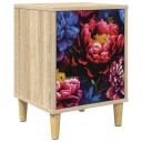 vidaXL Nattbordskap KIEL Sonoma eik 36 x 33 x 50 cm Konstruert tre