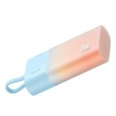Baseus Popsicle 5200mAh 20W Powerbank med Lynkabel og USB-C - Blå-Oransje