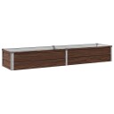 vidaXL Hevet Hagebed Svart 160 x 40 x 24 cm kaldvalset stål