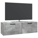  Vegghengt TV skap Betonggrå 98 x 31 x 30 cm Konstruert tre
