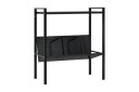 Bokhylle 2 lag svart 52x28x59 cm sponplate  