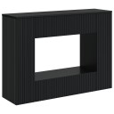 vidaXL Konsollbord Stripete Svart 101 x 29 x 74 cm Konstruert tre