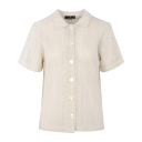 Melissa SS Shirt Cream XL Loose crochet look SS shirt