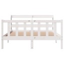  Sengeramme uten madrass hvit 120x190 cm heltre furu 3306569