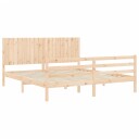 vidaXL Sengeramme med hodegavl 6FT Super King heltre 8720845999513