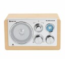 Denver TR-63LW Analog AM/FM Radio i Lyst Treverk