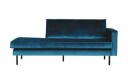BePureHome Rodeo Daybed Blå velur - venstrevendt