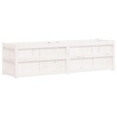 Hageplantekasse hvit 180x50x50 cm heltre furu