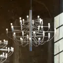 FLOS   2097/30  C Pendel w/Frosted Bulbs Matte White